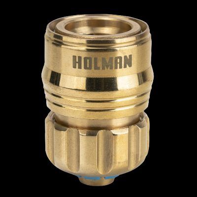 Holman 12mm Brass Hose Connector W/stop G&l