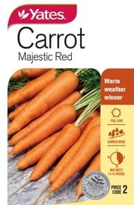 YATES CARROT MAJESTIC RED B SEEDS