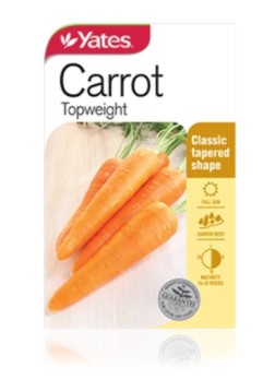 YATES CARROT TOPWEIGHT A SEEDS