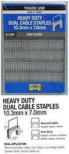 Cable Staples Dual 10.3mm X 7.0mm