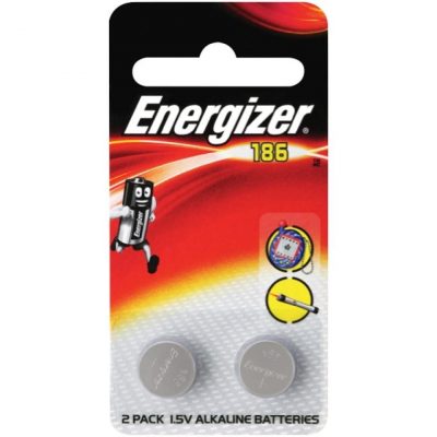 Energizer Battery Alkaline Calculator 186 1.5v 2 Pack