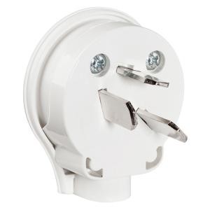 Hpm Electrical Plug Side Entry 3 Pin 10amp For 15amp Lead Wh