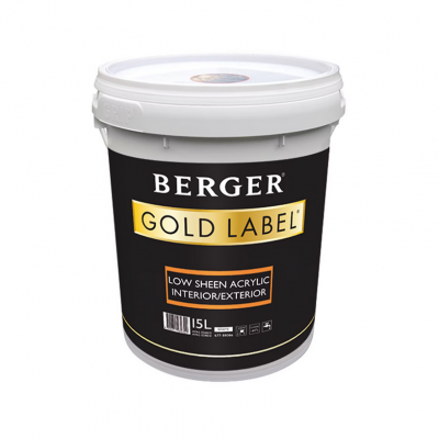 Berger Gold Low Sheen Wht 4l
