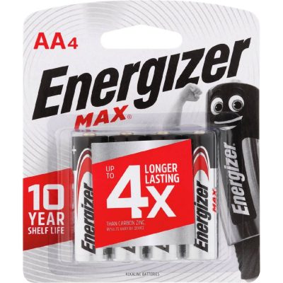 Energizer Max Battery Aa 4 Pack