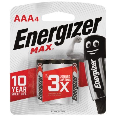 Energizer Max Battery Aaa 4 Pack